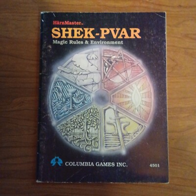 Columbia Games: HarnMaster RPG Sourcebook - SHEK-PVAR MAGIC RULES & ENVIRONMENT