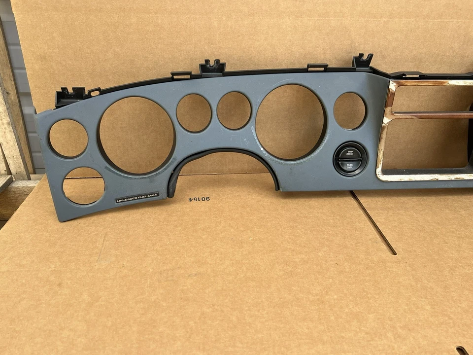1996-1999 Buick Riviera Plastic Instrument Cluster Housing Dash Gauge Bezel BLUE - Image 2 of 4