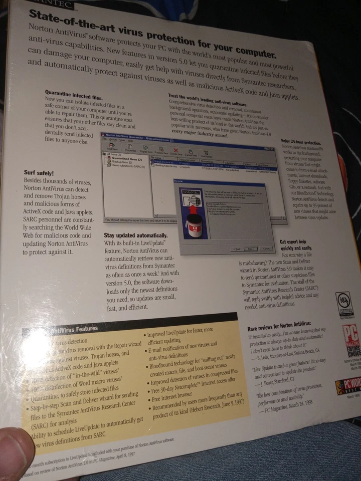 Norton Utilities 5.0 & Antivirus 6.0  New & Sealed - Image 2 of 2