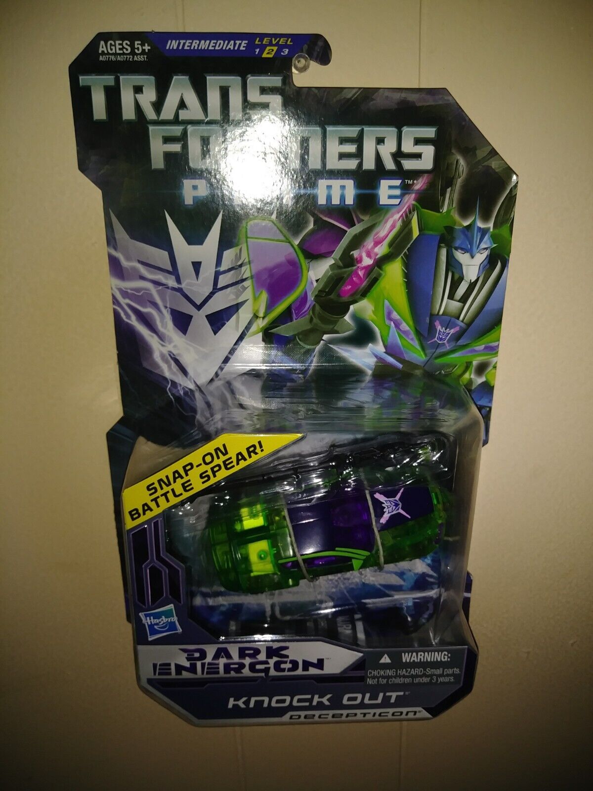 2011 Hasbro Transformers Prime Snap-On Battle Spear Knock Out