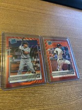 2020 Optic RED PRIZM ROOKIES Mauricio Duran #33 & Yu Chang #93 Baseball (l)