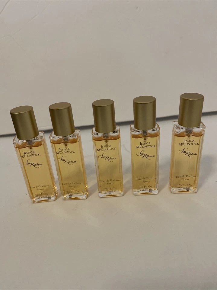 CINTAS DE SEDA DE JESSICA McCLINTOCK PARA MUJER 0,25 OZ EDP SPRAY MINI Juego de 5 Foto 3 de 4