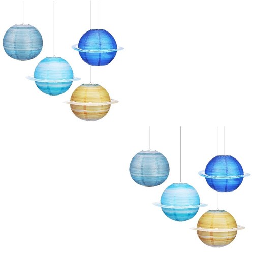 LAMPE PLAFONNIER LANTERNE Colorée en Papier Planète Système Solaire LAMPE PLAFONNIER LANTERNE Colorée en Papier Planète Système Solaire