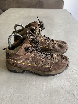 Nevados Wanderschuhe Herren Größe UK 5 mittelbraun schwarz gelb Akzent