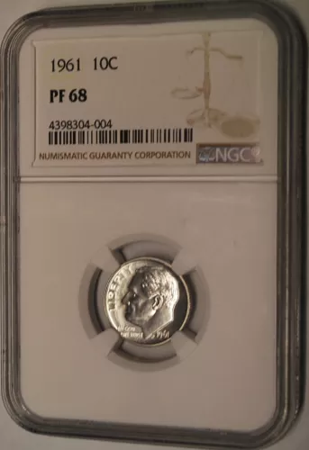 ** 1961 NGC PF 68 SILVER Roosevelt Dime **