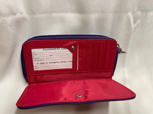 Portafoglio rosso HAt Society con zip - Foto 2 di 3