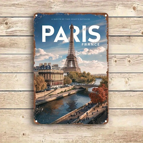 European Corfu Greece Rome Venice Italy Paris France Aluminum Sign 20cm x 30cm - Picture 26 of 31