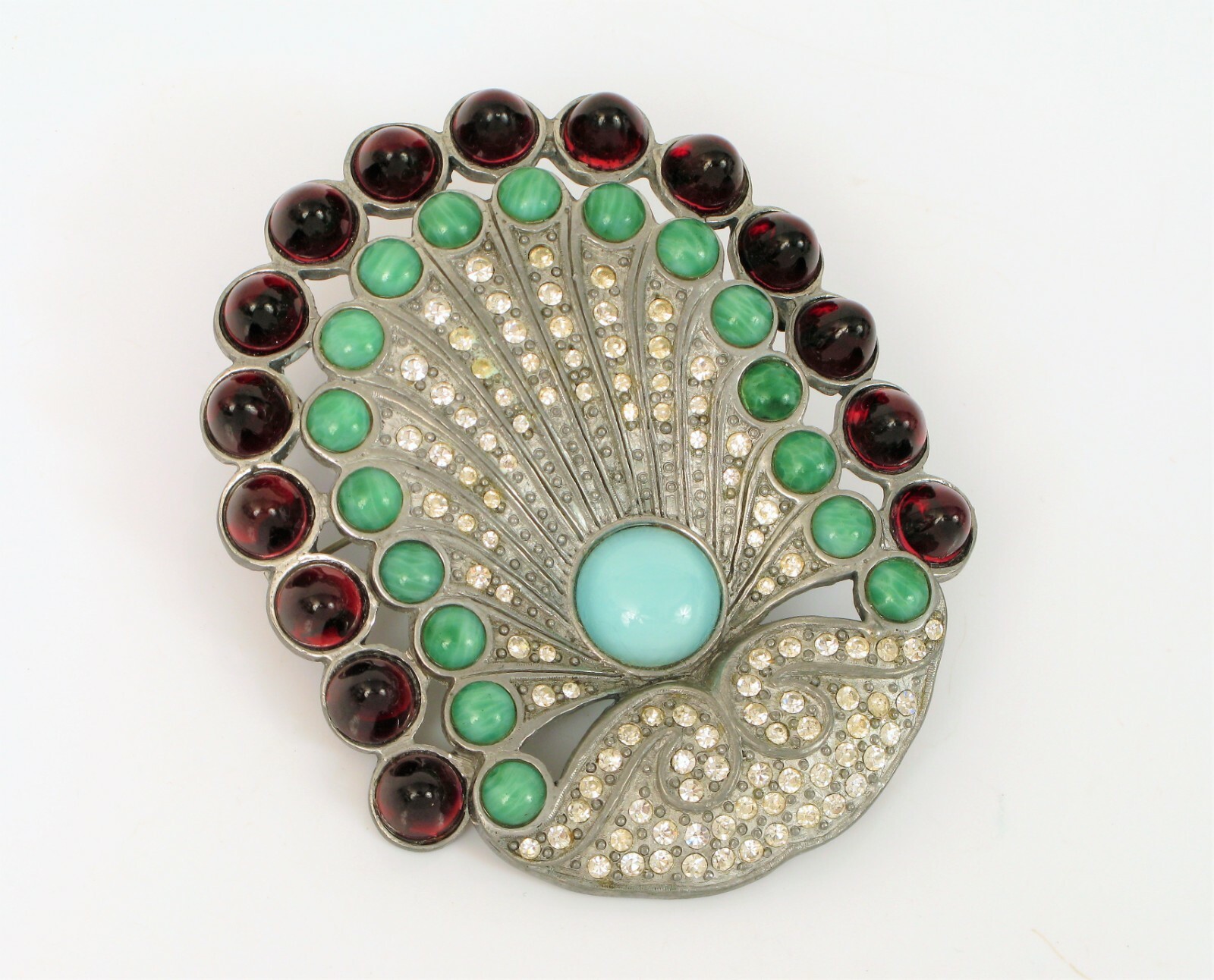 RARE ANTIQUE SIGNED EISENBERG ORIGINAL RHINESTONE CAB… - Gem