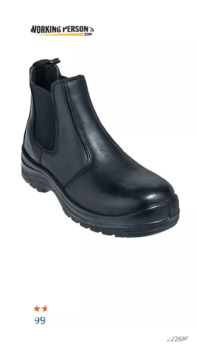 Avenger A7408 Foreman Chelsea Safety Toe Leather Work Boots 8.0 med D
