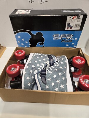 SFR Vision Roller-Skates Rétro Squod Woman Denim Canvas