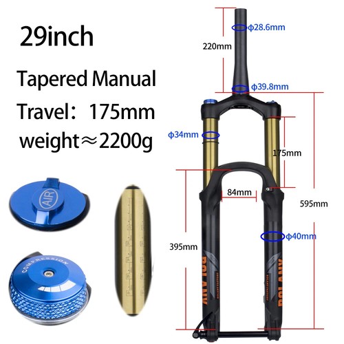 XC DH AM Mountain Bike Suspension Fork 175mm Travel Fork Thru Axle Boost Fork - Picture 12 of 40