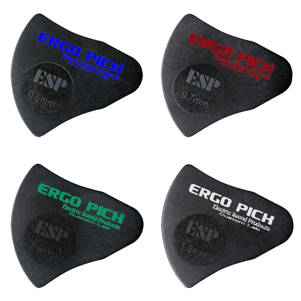 ギターピックセット ESP Acid Black Cherry ESP ERGO PICK 0.6, 0.7, 0.8 and 1.0 mm Pick Set New | eBay