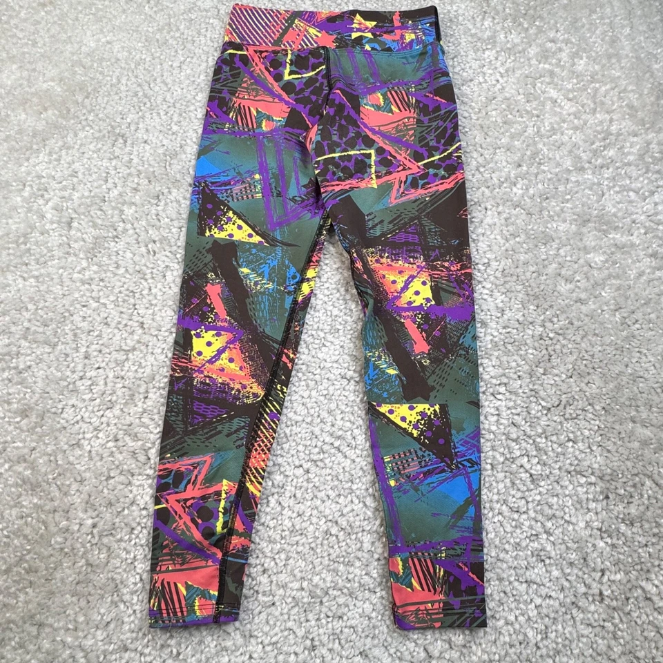 Legging Dona Jo Activewear púrpura amarillo multi mujer pequeño Foto 2 de 4