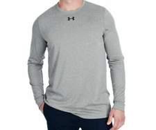Under Armour Gray Locker Tee Long Sleeve Loose Fit T-Shirt Mens Size Small