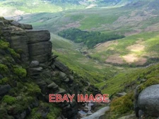 PHOTO  RED BROOK - KINDER LOOKING NORTHWEST FROM WHERE THE STREAM CASCADES OVER
