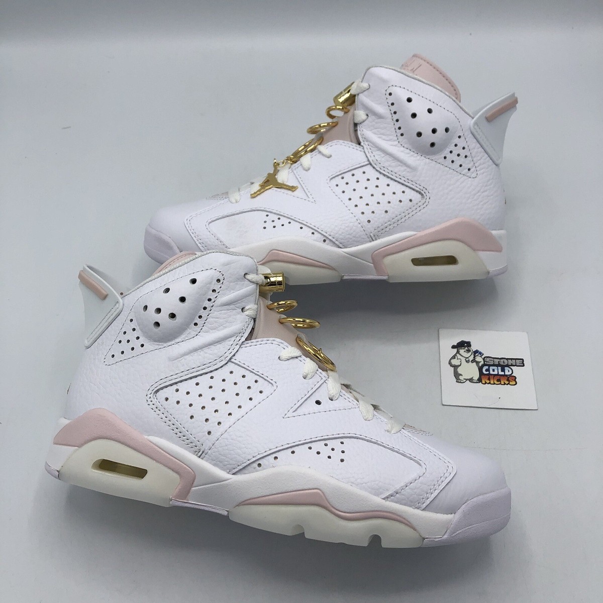 Nike Air Jordan Retro Gold Hoops White Gold DH9696-100 Size