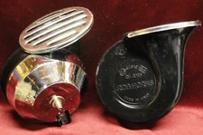 RDB Chrome Horn Set 37913 CH2106 Hi-Low Knucklehead Panhead Flathead 45 - LOOK