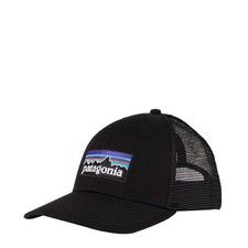 Patagonia P-6 Logo LoPro Trucker Hat Black