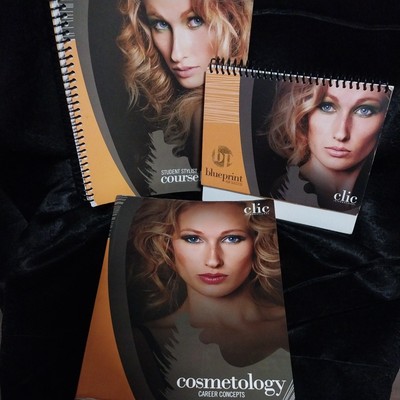 Lot Of 3 Clic International Cosmetology Career Concepts,student Stylist, Bluepri