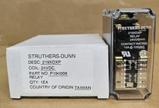 STRUTHERS-DUNN  219XDXP 14-PIN RELAY, 24VDC, 10A @ 120VAC