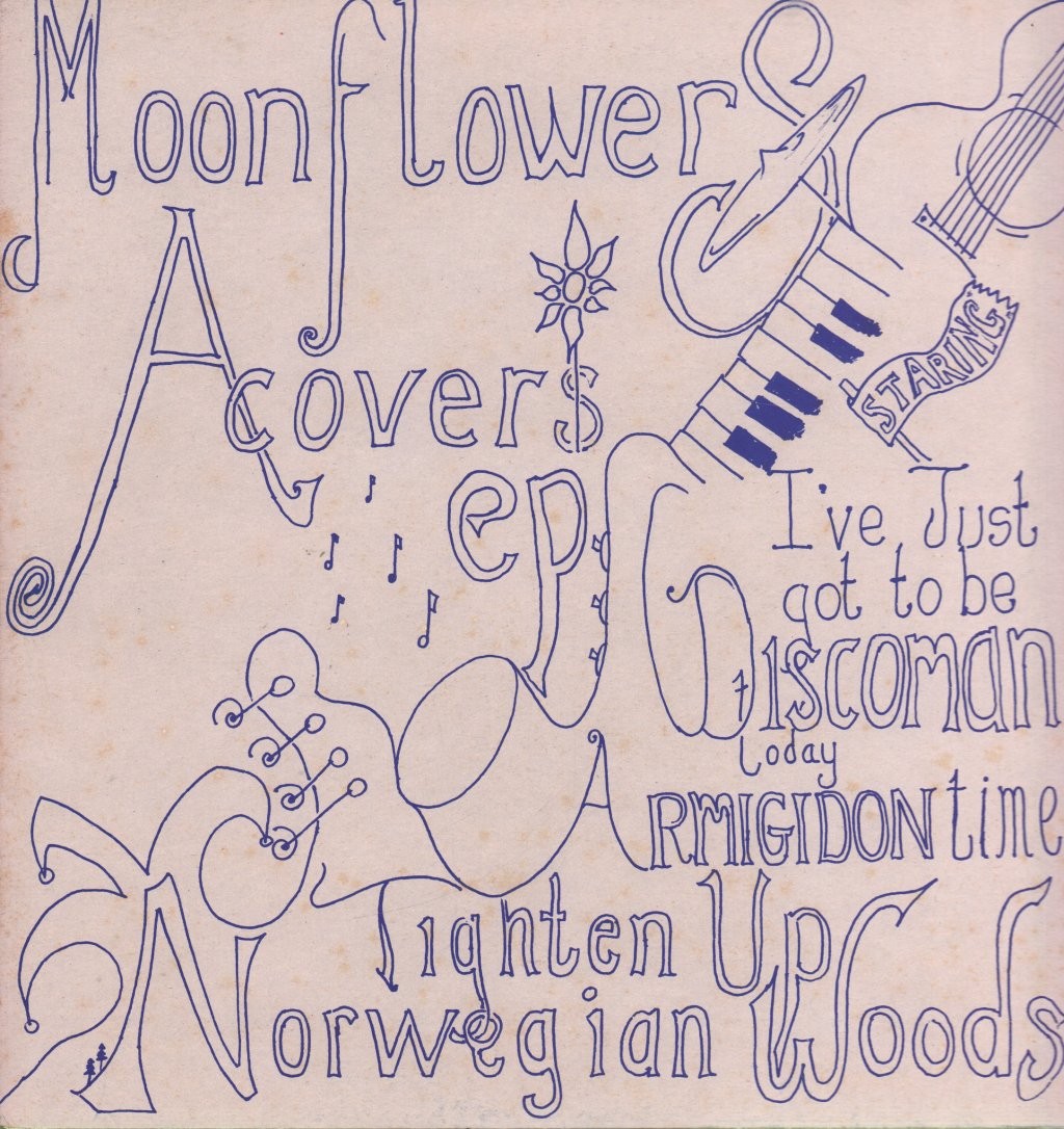 Moonflowers A Covers EP 12"" vinyl UK Pop God 1992 EP in picture sleeve with