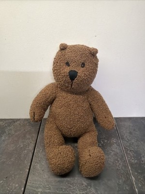 Baby Gap Dark Brown Brannan Teddy Bear Plush Stuffed Animal Weighted Curly