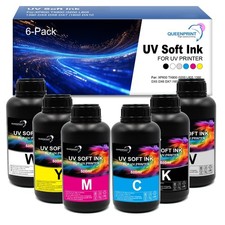 6-Pack Soft UV Ink for Materials 500ML, Ink-6PK
