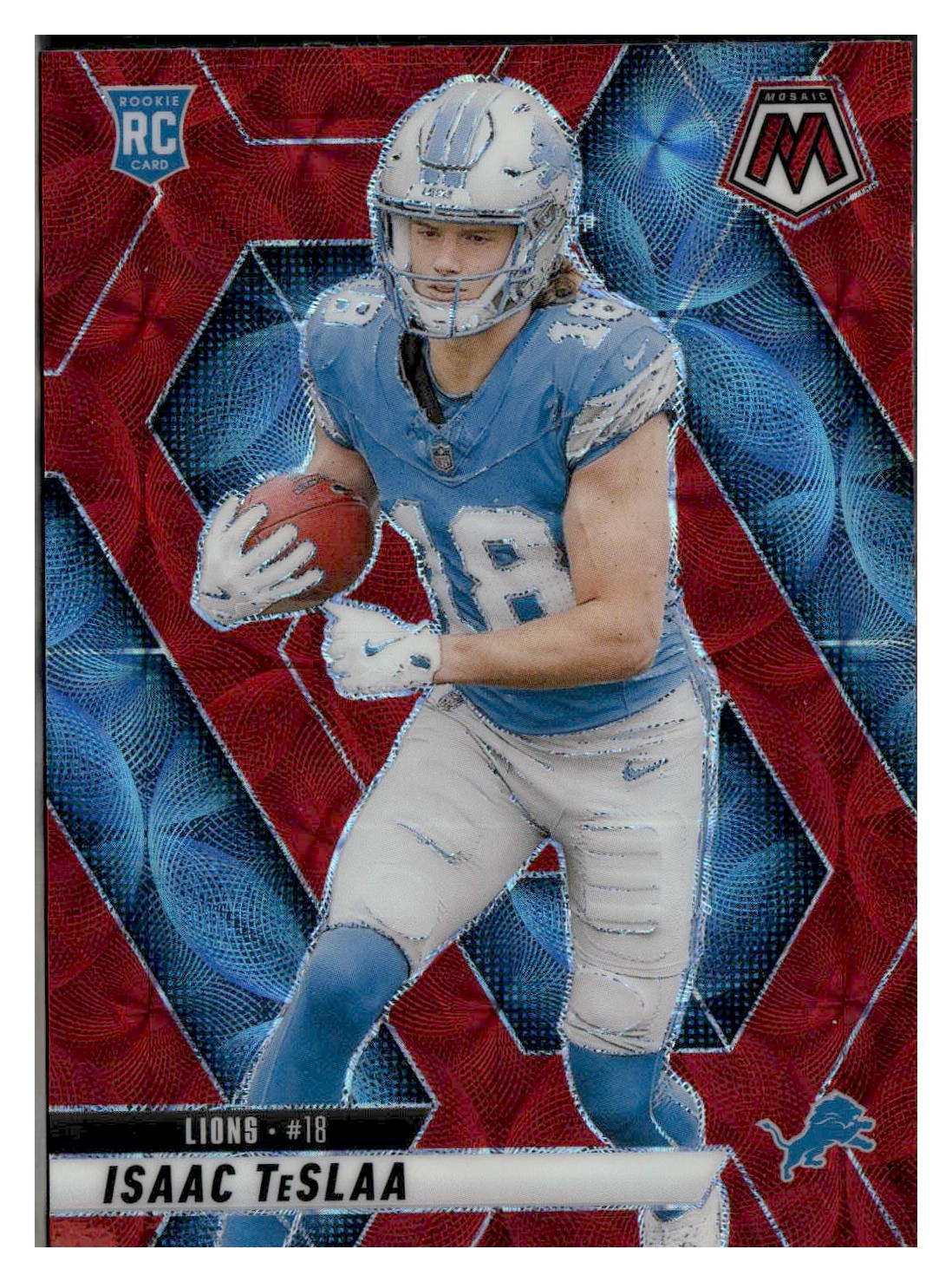 2025 Panini Mosaic #319 Isaac TeSlaa Mosaic Red