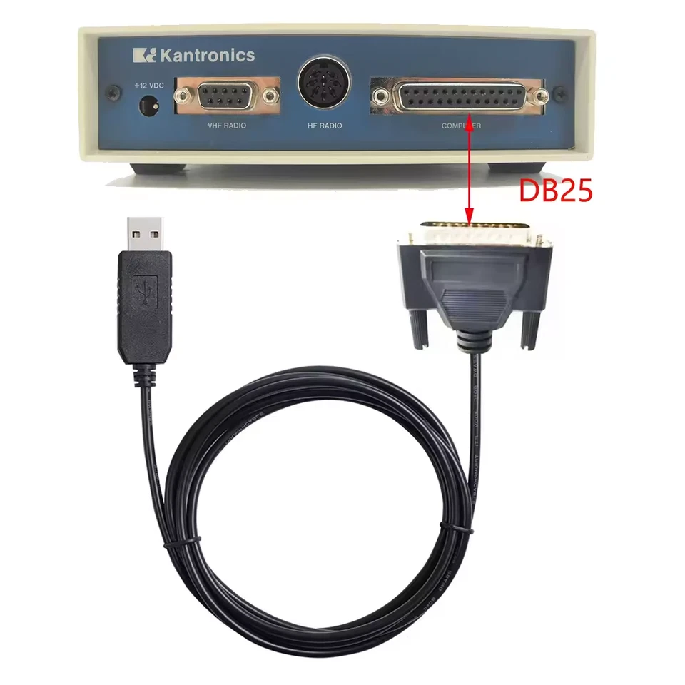 Kantronics Terminal Node Control (TNC) USB Data Cable AEA Timewave PK232MBX KAM+ - Image 2 of 4
