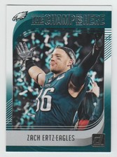 ZACH ERTZ Eagles 2018 Donruss THE CHAMP IS HERE #CHAMP-4 Rare Insert Card