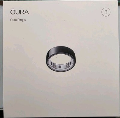 OURA Ring 4 Smart Ring Schwarz (Ringgröße 8) + Gewährleistung