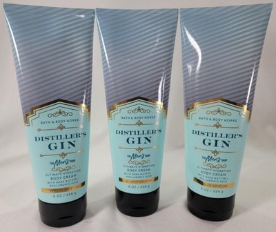 Bath Body Works DISTILLER'S GIN Ultra Shea Hydration Body Cream 8 oz Lot of 3