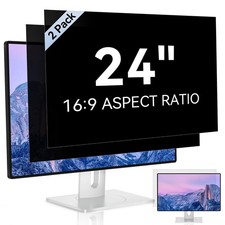 2 Pack 24 Inch Computer Privacy Screen for 16:9 Aspect Ratio Widescreen Mon...