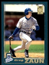 Gregg Zaun 2001 Topps #411 Royals MLB READ FREE SHIPPING AutographDen
