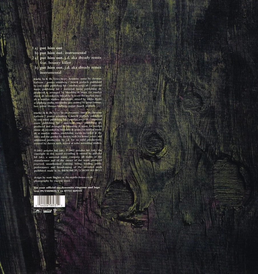 Ms Dynamite Put Him Out 12" vinyl Europe Polydor 2002 EP in picture sleeve - Image 2 of 4