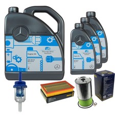 SCT Controllo Set 8L Olio Motore 5W-40 MB 229.5 Per Mercedes-Benz 190 D 2.0