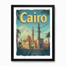 Aihrgdesign A Mid Century Modern Tr Framed Wall Art Poster Canvas Print Picture