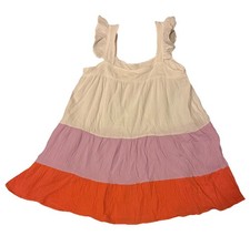 Women's Babydoll Summer Mini Dress Flared Sz L