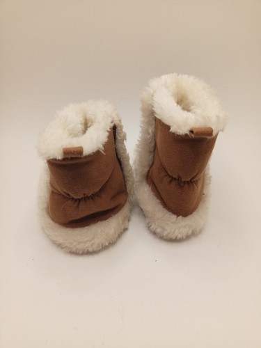 Koala Baby Tan Faux Shearling Suede Baby Newborn Booties 0-6 Months Toys "R" Us - Picture 3 of 7