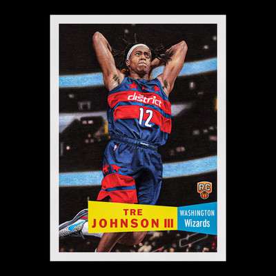 2025-26 Topps NBA Living Set Tre Johnson III ROOKIE CARD SP Wizards #29 RC