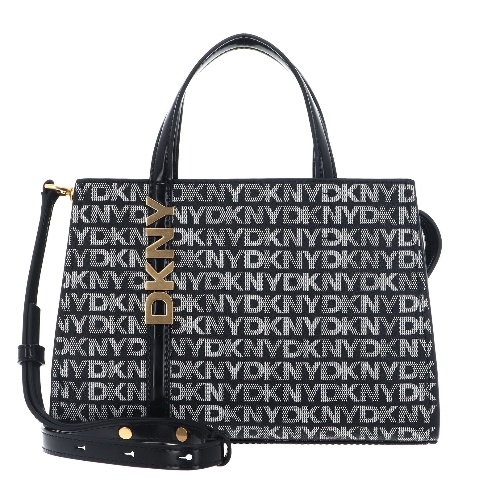 DKNY handbag Avril Satchel Crossbody BK Logo - BK