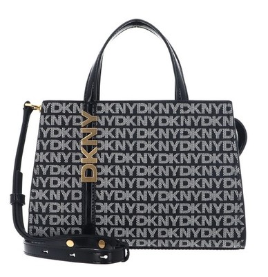 DKNY Avril Satchel Crossbody Handtasche Umhängetasche Tasche BK Logo - BK Neu