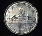 Canada 1946 $1 One Silver Dollar King George VI .800 Silver