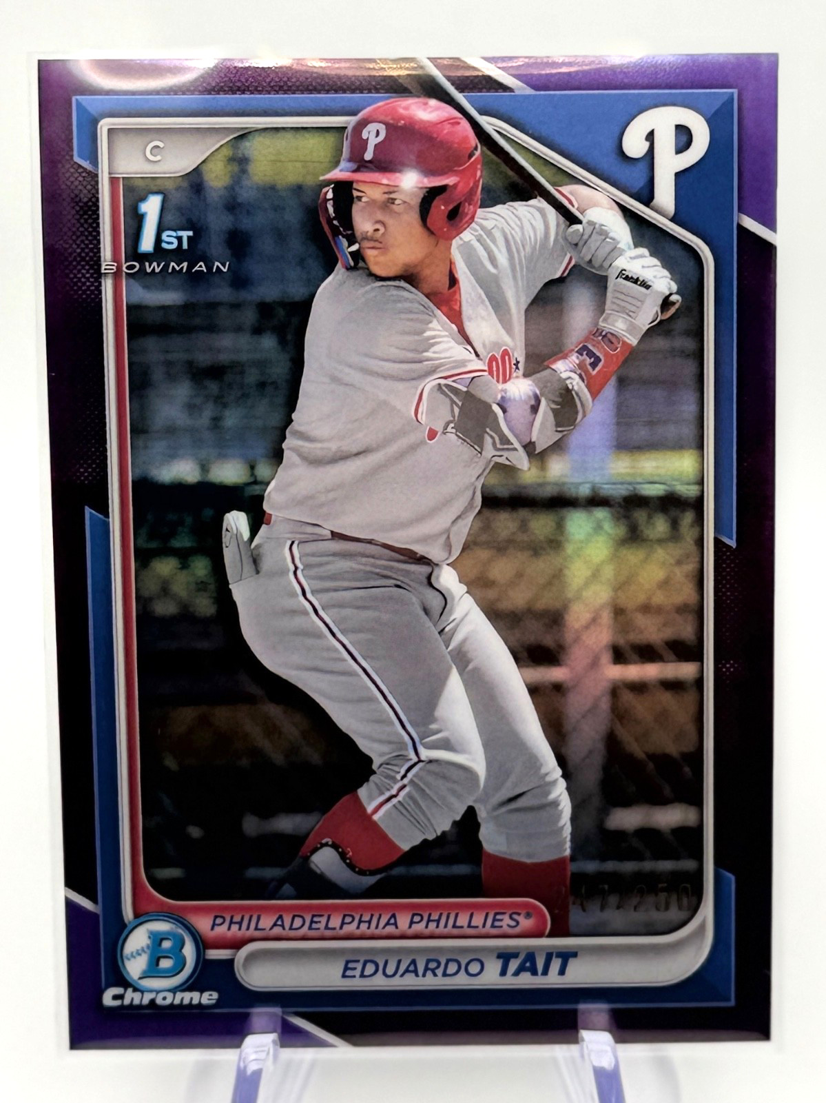 2024 Bowman Chrome #BCP-164 Eduardo Tait Purple /250