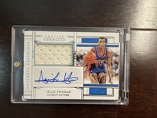 2020 PANINI NATIONAL TREASURES #LL-IST ISIAH THOMAS LASTING LEGACIES #/49