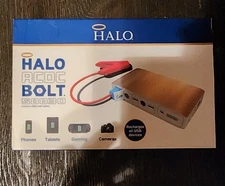 New Sealed Halo ACDC Bolt 58830 Portable Battery Charger Black Color