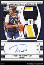 2024-25 National Treasures Tristen Newton RC ROOKIE DUAL PATCH AUTO RPA 08/99