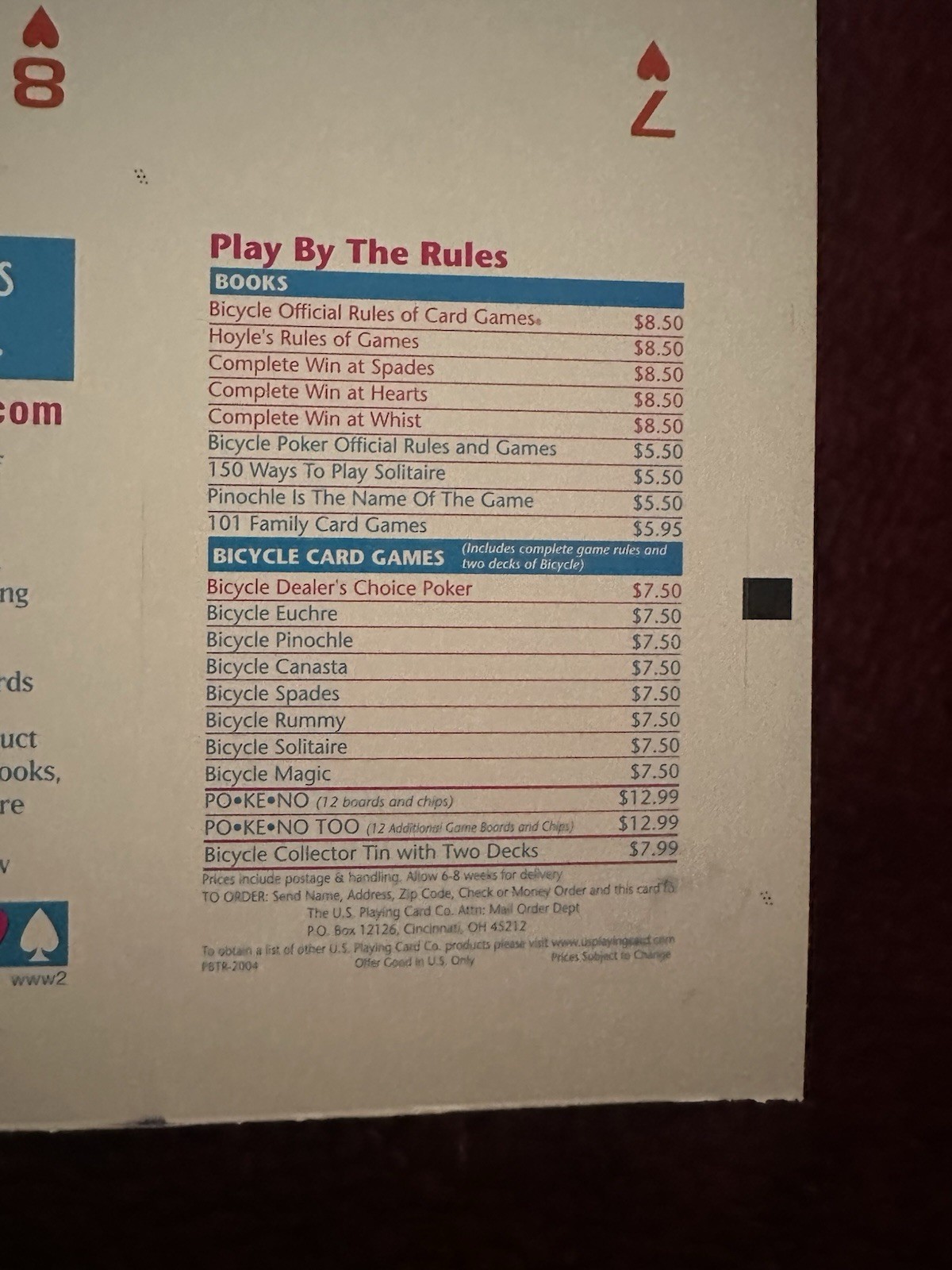 Uncut Playing Cards Spider-Man 2 From The Us Card Company