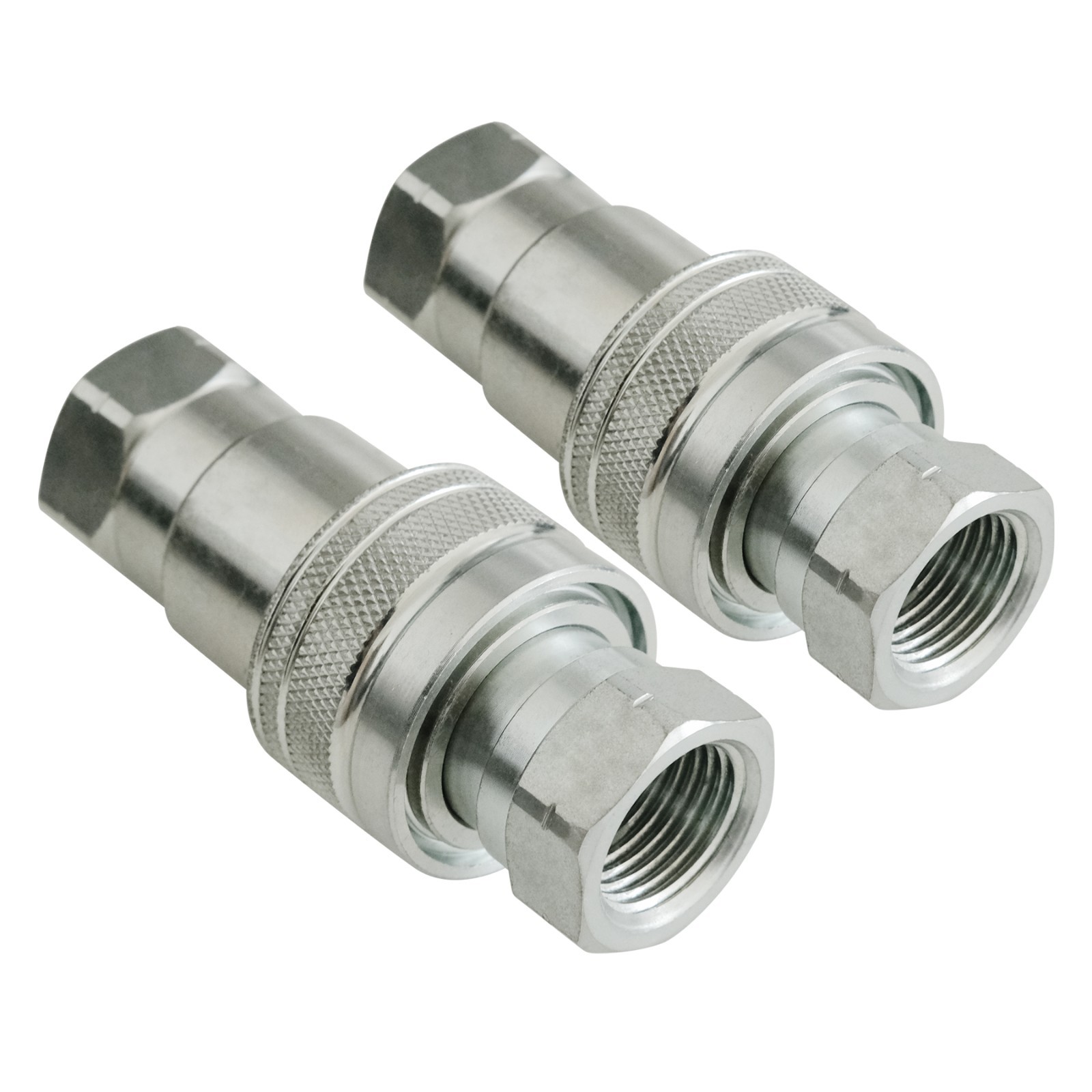 1/2" Ag Hydraulic ISO 5675 Quick Connect Tractor Couplers with Dust Cap - 4 SET