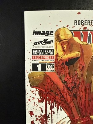 Invincible #1 - Tyler Kirkham Battle B EMBOSSED Battle Damage